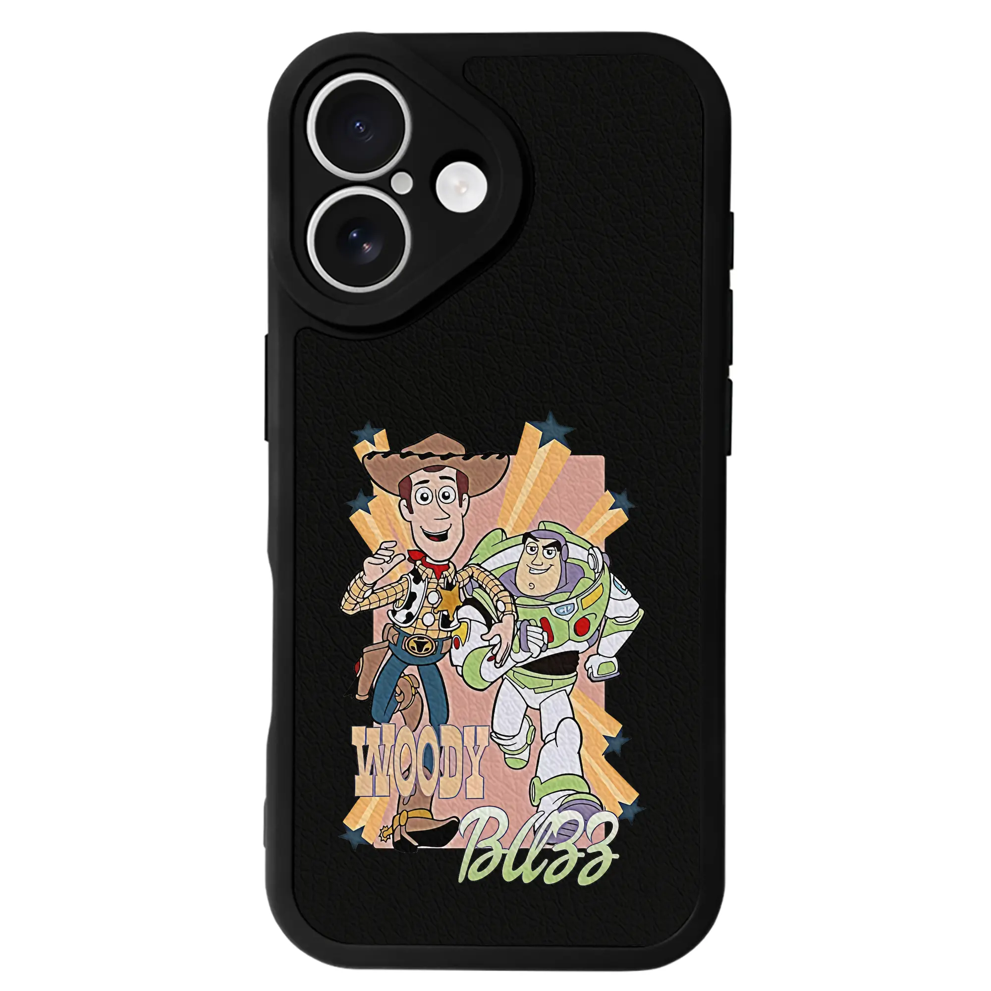 トイ・ストーリー グッズ ウッディ - IPhone 16シリーズ対応 ・ シリコンスマホケース ・ レザー調 ・ 高精度フィット ・ 耐衝撃 ・ ワイヤレス充電対応 ・ 精密カット